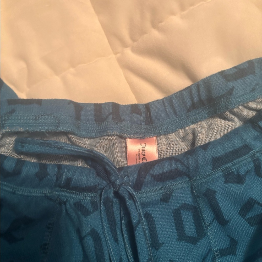 Juicy Couture Sleepwear Blue/Aqua Pajama Set - Picture 5 of 8